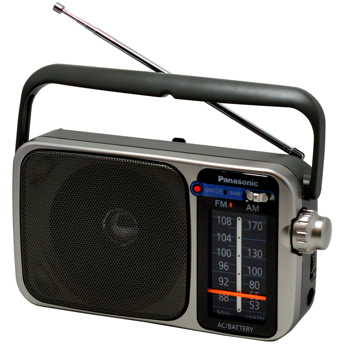 Panasonic Portable Am Fm Radio W Led Tuning Indicator 4 Aa Batteries ...